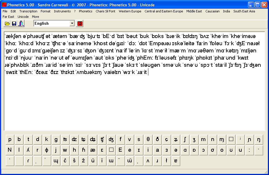 Phonetics 5.00