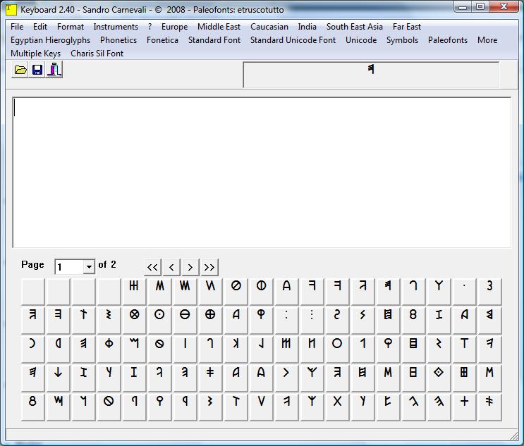 Etruscan Keyboard