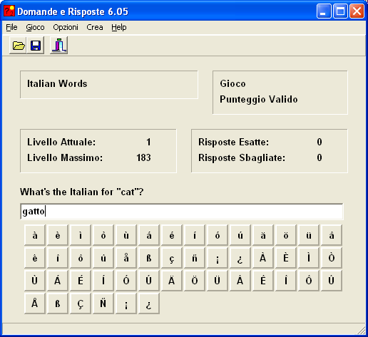 Domande e Risposte: Italian