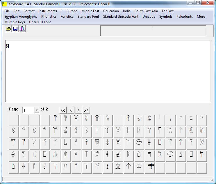 Linear B Keyboard