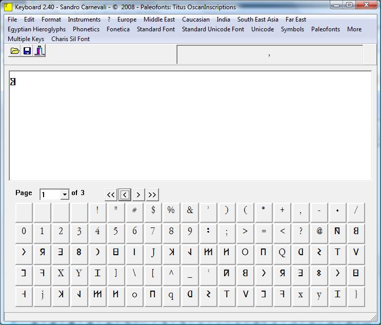 Oscan Keyboard