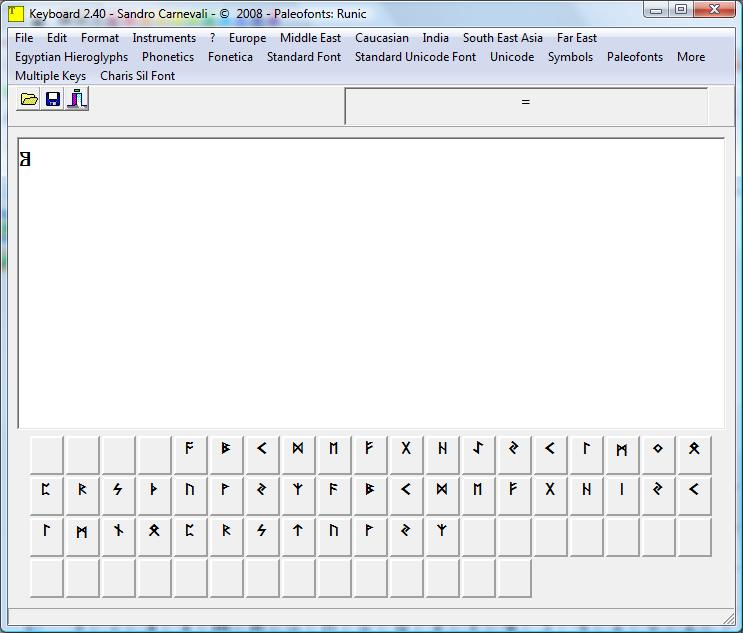 Runic Keyboard