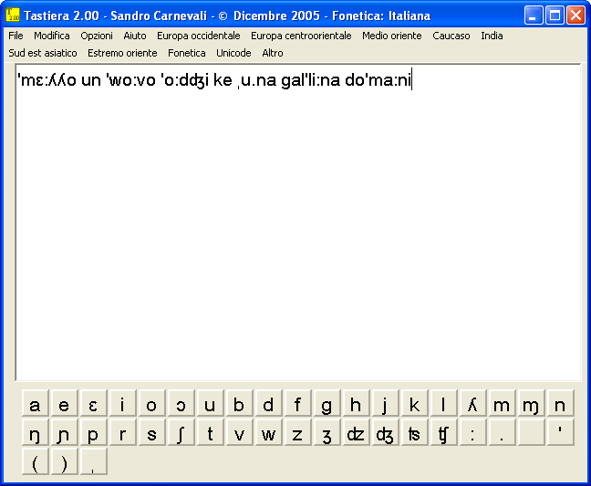 Tastiera fonetica italiana