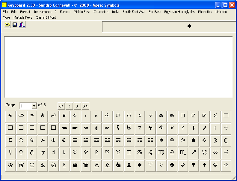 Symbols Keyboard
